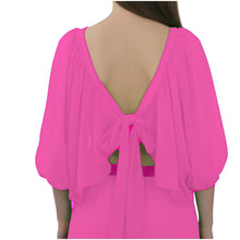 Coral Belly Dance Outfit Set, lightweight Half Circle Skirt and Ruffle Top.