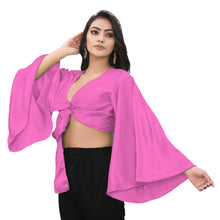 Satin Belly Dance Top Haut Self Tie S29-Regular Size 2