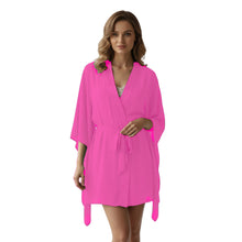Chiffon Sheer Nightwear Bathrobe | Lingerie Robe S-5XL | 30 Colors C46