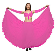 25 Yard 4-Tier Chiffon Belly Dance Skirt | Extreme Volume Sheer Dancewear C7