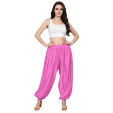 White Satin Aladdin Dance Trousers, crisp essential harem pants.