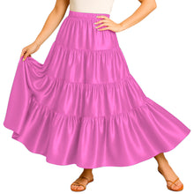 Ultimate Satin 32 Yard 4 Tier Skirt | Pro Belly Dance S-3XL S30
