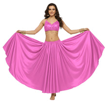 Satin Full Circle Belly Dance Skirt | 360° Flow Gown S-5XL S8