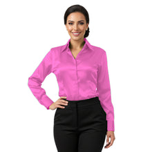 Satin Long Sleeve Button Down Shirt | Elegant Blouse S-3XL | 41 Colors S81