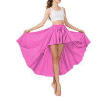 Satin Asymmetrical High-Low Skirt | Flowy Maxi S-5XL | 41 Colors S74