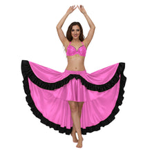 Satin Asymmetrical Dance Skirt Frill |Ballet Dance Skirt High-Low Flow S-3XL S49