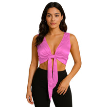 Violet Satin Sleeveless Ruffle Top, rich elegant choli.