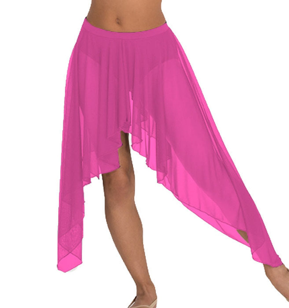 Belly Dance Side Assym sheer Skirt C44 - Regular Size 2