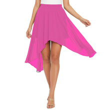 Flowy Chiffon Asymmetrical High-Low Maxi Skirt C38