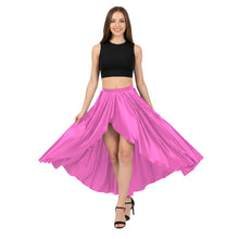 Satin Asymmetrical Wrap Skirt | High-Low Flow S-3XL | 41 Colors S72