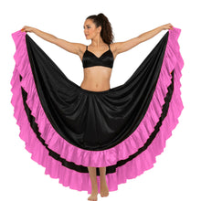 Satin 12 Yard Skirt w/ Frill | Full Volume Dance S-3XL | 41 Colors S22