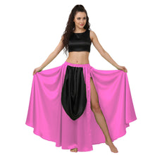 Satin A-Line Skirt w/ Side Slit | Flowy Dance Wear S-3XL | 41 Colors S39