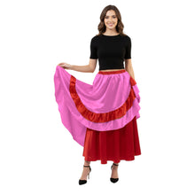 Satin Half Circle Belly Dance Skirt | Elegant Flow S-3XL | 41 Colors S71
