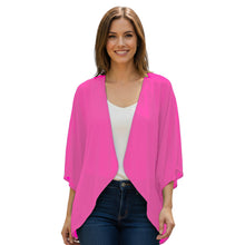Chiffon Long Sleeve Beach Shrug | Resort Cover-Up S-5XL | 30 Colors C51