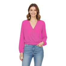 Chiffon V Neck Cover Top | Sheer Flowy Blouse S-5XL | 30 Colors C53