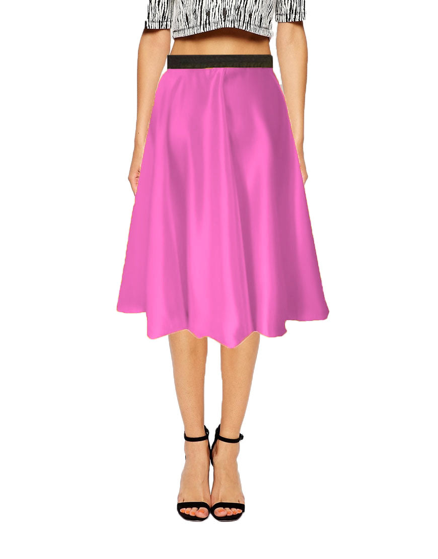 satin midi skirt S35 - Regular Size 2