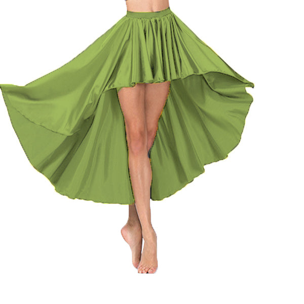 Satin Asymmetrical Skirt S74 - Regular Size 2