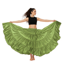 Ultimate Satin 25 Yard 4 Tier Skirt | Belly Dance Skirt S-5XL S20