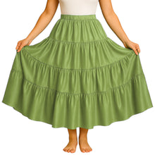 12 Yard 4 Tier Belly Dance Skirt | Full Volume Flow S-3XL S32