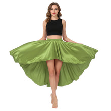 Satin Asymmetrical High-Low Skirt | Flowy Maxi S-5XL | 41 Colors S47