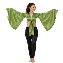 Satin Belly Dance Top | Self-Tie Choli Haut S-3XL | 41 Colors S37