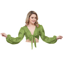 White Satin Belly Dance Choli, crisp essential dance top.