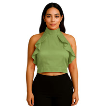 Satin Crop Top | Fancy Party Wear Blouse S-3XL | 41 Colors S92