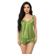 Satin Fancy Pajama Set | Luxury Night Wear PJs S-3XL | 41 Colors S99