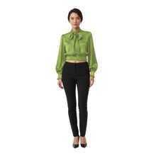 Satin Bow Blouse | Elegant Pussycat Tie Shirt S-3XL | 41 Colors S27