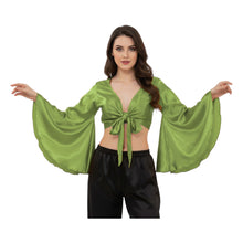 Satin Belly Dance Top | Self-Tie Choli Haut S-3XL | 41 Colors S29