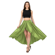 Satin Asymmetrical Wrap Skirt | High-Low Flow S-3XL | 41 Colors S72