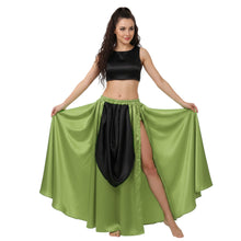 Satin A-Line Skirt w/ Side Slit | Flowy Dance Wear S-3XL | 41 Colors S39