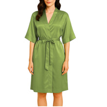 Satin Night Wear Bathrobe | Luxurious Kimono Robe S-3XL | 41 Colors S79