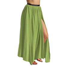 Side  Slit A line Belly Dance skirt 4 Layer Skirt S95 - Regular Size 2