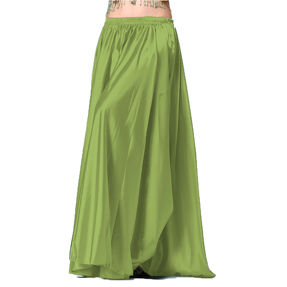 Satin Belly Dance Full Circle Skirt S69 - Regular Size 2