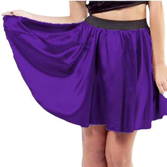 Satin Belly Dance  Short skirt S70 - Regular Size 2