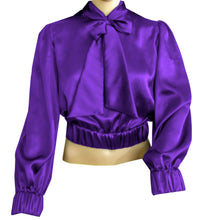 Party wear Satin Bow Blouse And Bow Shirt S27  - Regular Size 2