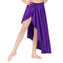 Belly Dance Satin Skirt Ballet Asymmetrical skirt S72 - Regular Size 3