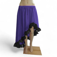 Chiffon sheer Assymetrical Skirt With Frill C22 - Regular Size 2