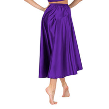 Belly Dance Satin Skirt Ballet Asymmetrical skirt S72 - Regular Size 3