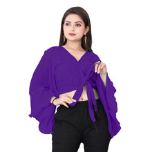 Elegant Chiffon Ruffle Crop Top | Belly Dance Practice & Performance Wear C10