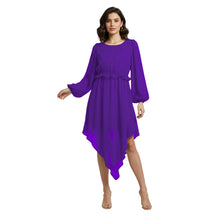 Chiffon Long Asymmetrical Dress | One Peace Party Gown S-5XL C55