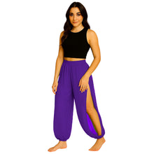 Sheer Chiffon Harem Yoga Pant | Flowing Belly Dance & Layering Trouser Side Cut harem Pant C19