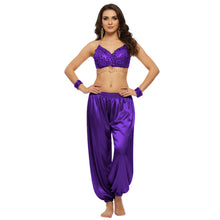 Satin Belly Dance Harem Pants | Flowy Trousers S-3XL | 41 Colors S10