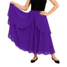 Chiffon 2 Layer Belly Dance Skirt | Flowy Fancy Costume S-5XL C75