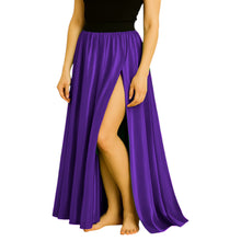 Satin Half Circle Skirt | Side Cut Dance Flow S-3XL | 41 Colors S94