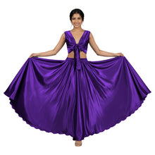 White Satin Skirt Set, crisp essential dance costume.