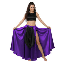 Satin A-Line Skirt w/ Side Slit | Flowy Dance Wear S-3XL | 41 Colors S39