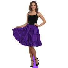 Satin 3-Layer Short Skirt | Tiered Ruffle Party Mini S-3XL S62