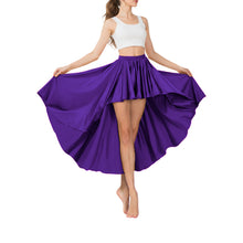 Satin Asymmetrical High-Low Skirt | Flowy Maxi S-5XL | 41 Colors S74